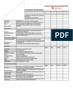 Data Maturity Framework - Scorecard Questionnaire