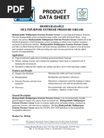 Product Data Sheet: Biodegradable Multipurpose Extreme Pressure Grease