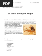 Nicolas Cruz Historia 1 Musica en La Era Antigua de Egiptoy Musica Hebrea en La Era Antigua