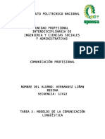 Trabajo 3-Modelos de La Comunicación Lingüistica-Hernandez Liñan Regina