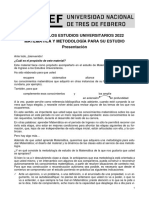 Matematica y Metodologia para Su Estudio 2022 Ingenierias de Sonido y en Computacion