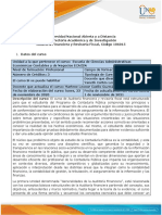 Syllabus Curso Auditoría Financiera y Revisoría Fiscal