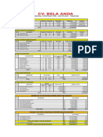 Summary of Cost Calculation of Mining Activity For 30.000 WMT