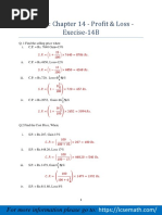 Chapter 14 Profit and Loss Exercise 14b Download