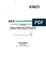 AEQ ControlPHOENIX Users Manual