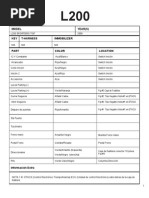 L200 Sportero 2008-2010 Diagrama de Instalacion de Alarma