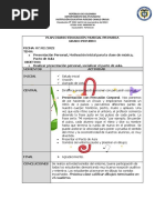 Plan Diario Musica 2022 Primero