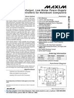 Multi-Output, Low-Noise Power-Supply Controllers For Notebook Computers