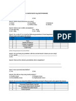 Amul Cheese Questionnaire Consolidated