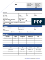 Job Application Form Template Download Standard 20170814