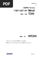 Instruction Manual TC330: KOMTRAX Terminal