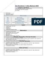 7 Basico Lista Utiles 2022