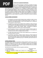 Contrato de Colaboración Empresarial