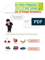 Actividades Del Campo Semántico para Tercer Grado de Primaria