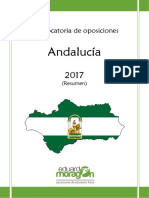 Resumen Convocatoria Andalucia 2017