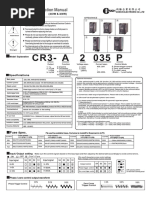 Cr3-A 2 035 P: CR-series SCR Operation Manual