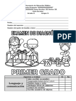 Examen de Diagnóstico - Primer Grado