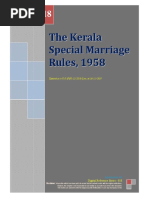 018 The Kerala Special Marriage Rules 1958