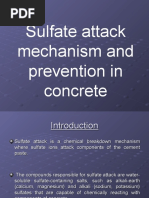 Sulfate Attack Mechanism and Prevention in Concrete