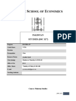 Ahore Chool OF Conomics: Pakistan Studies (SSC 327)