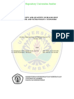 Digital Repository Universitas Jember: Dna Quality and Quantity On Blood Spot Post Soil and Ultraviolet-C Exposure