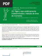 29.vigas y Ejes Estaticamente Indeter, Minados-Método de Área de Momento