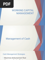 Working Capital Management