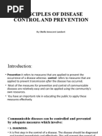 Principles of Disease Control and Prevention