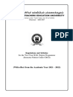 B.ed. Regulations Semester Pattern 2021-202 PDF