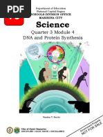 Science: Quarter 3 Module 4 DNA and Protein Synthesis