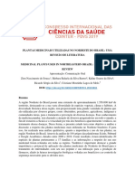 Plantas Medicinais Utilizadas No Nordeste Do Brasil - Uma Revisão de Literatura