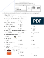 Soal Pas Bahasa Arab 1