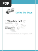 Dados de Deus - Simulado IME (Matemática) )