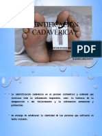 Identificación CADAVÉRICA