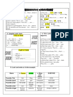 Possessive Adjectives Exercises Bustamante Cesar