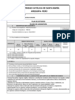 Silabus Anatomia I 2020