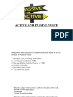 Active and Passive Voice