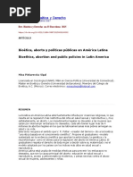 Bioética, Aborto y Políticas Públicas en América Latina