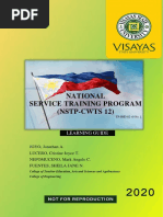 National Service Training Program (NSTP-CWTS 12) : Learning Guide