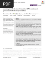 Acute Myeloid Leukemia With Mutated NPM1 Mimics Acute Promyelocytic Leukemia Presentation