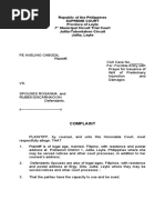 Republic of The Philippines Supreme Court Province of Leyte 7 Municipal Circuit Trial Court Julita-Tabontabon Circuit Julita, Leyte