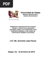 Proyecto de Investigacion Tesis Reingenieria Organizacional Campus - 2