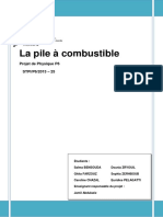 La Pile À Combustible: Projet de Physique P6 STPI/P6/2013 - 25