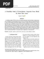 A Feasibility Study of Wood-Plastic Composite Paver Block For Basic Rest Areas