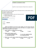 Topic: Basic Concepts in Geometry and Kinds of Angle Week 1 Content Standard