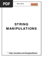 String Manipulations: Core Java