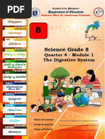 Science Grade 8: Quarter 4 - Module 1 The Digestive System