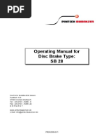 Operating Manual For Disc Brake Type: SB 28