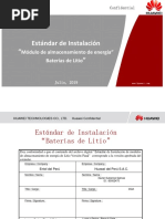 Estándar de Instalación Preliminar Baterías de Litio V3