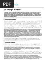 La Energía Nuclear - Energías de Mi País